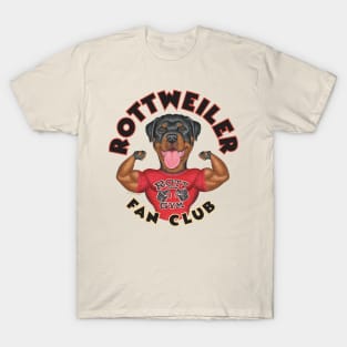 Fun Rottie awesome Rottweiler Wearing Rott Gym T-Shirt T-Shirt